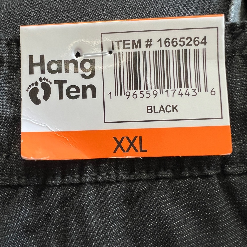 Hang Ten Men's Black Pull On Walkshorts Casual Shorts Sz. XXL NWT - Picture 10 of 14